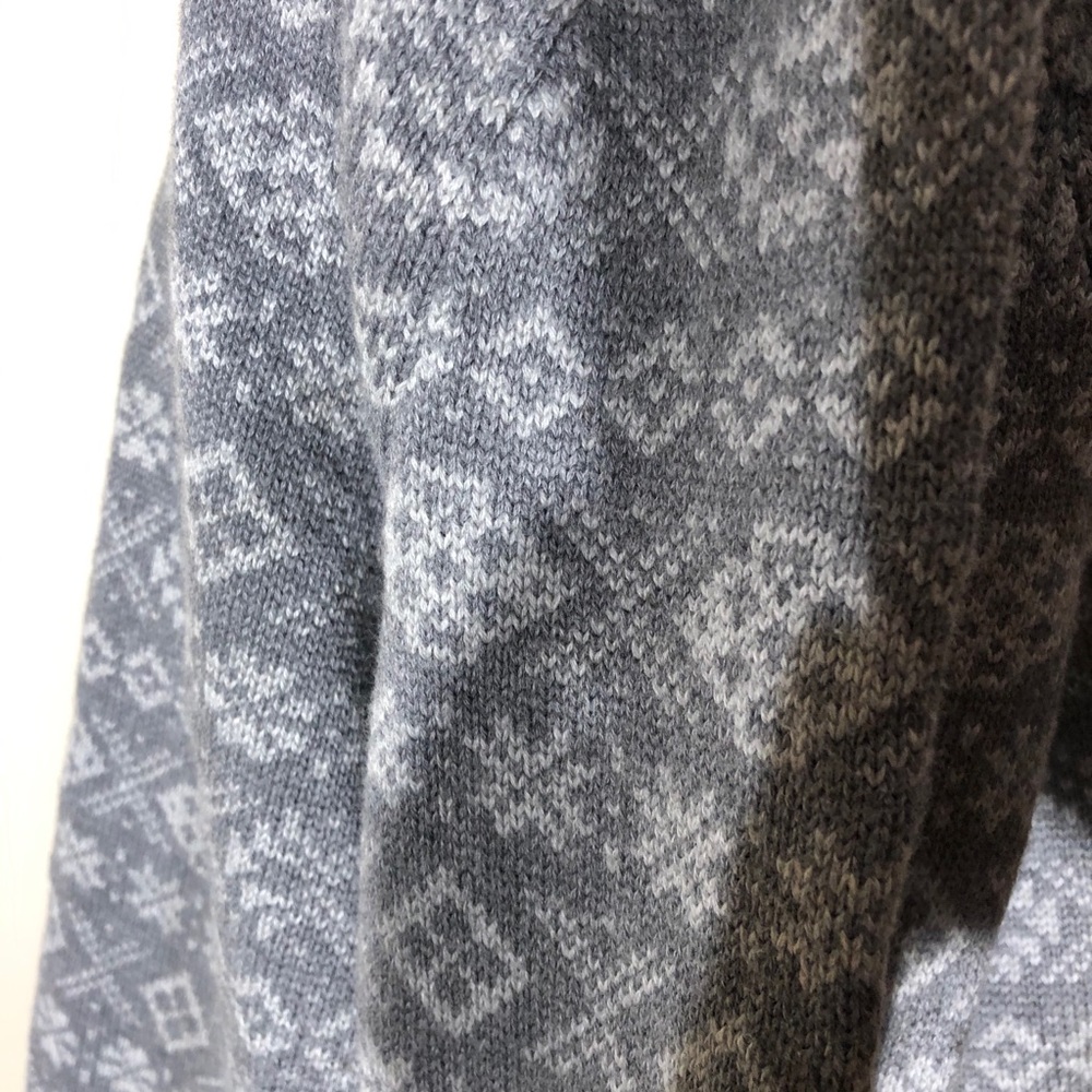 Tommy Hilfiger White & Gray Knit Zip Cardigan XL - Picture 3 of 13